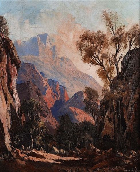 Rocky Valley With Mountains - view 1
