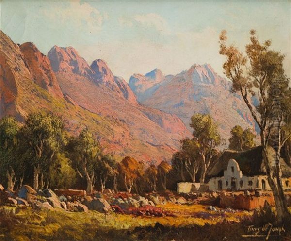 Mountains And House - view 1