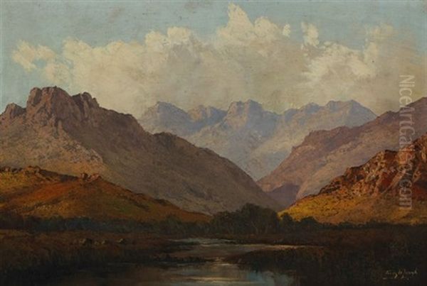 Stream In A Mountainous Landscape - view 1