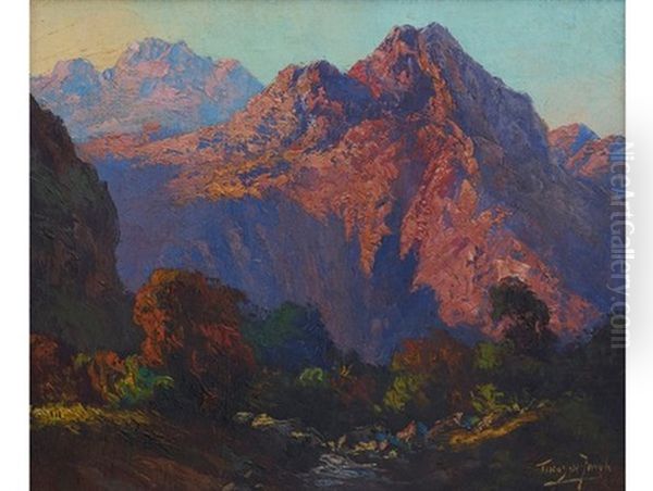 Stream Through A Mountain Pass - view 1