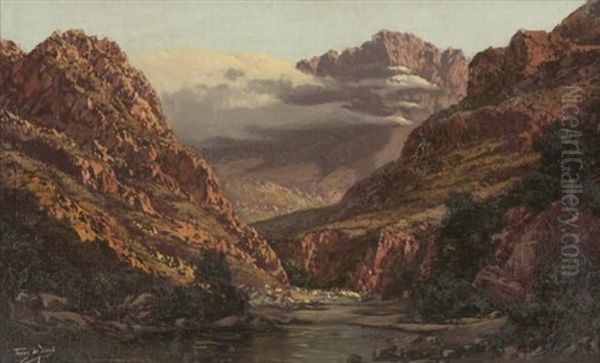 A River Running Through A Ravine - view 1