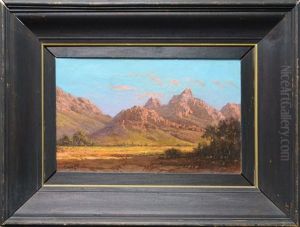 South African Landscape With Hills by Tinus de Jongh