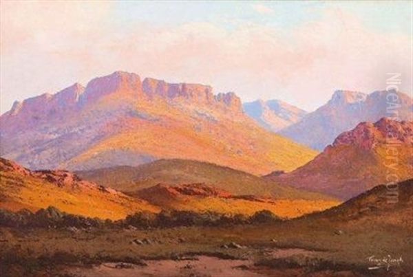 Landscape In The Light Of The Setting Sun - view 1