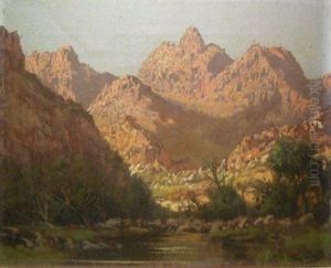 Mountainous Landscape With A Stream