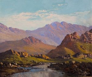 River Mountainscape by Tinus de Jongh