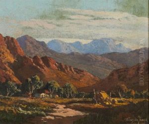 A Cottage In The Mountains by Tinus de Jongh