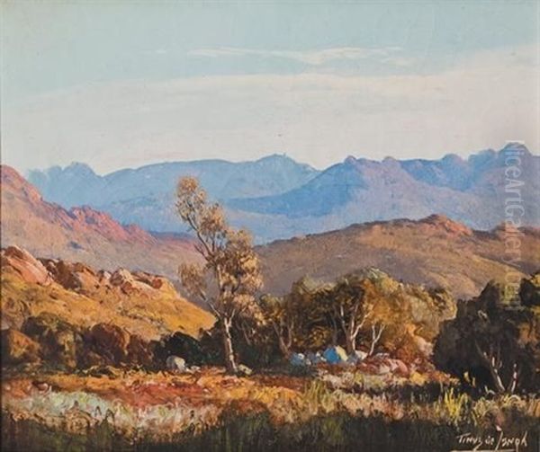 Tall Tree In A Mountainous Landscape - view 1