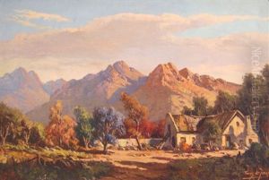 A Cottage In A Mountainous Landscape