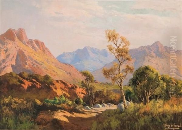 Sunlit Mountainscape - view 1