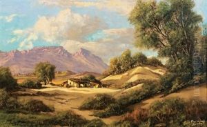 A Small Dwelling Amidst Trees And Dunes by Tinus de Jongh