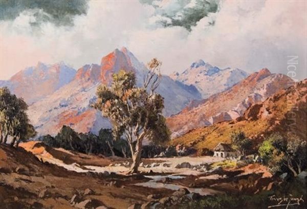 A Mountain Landscape With A Rural Hut - view 1