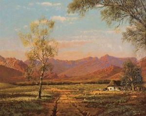 Farm Road Between Worcester And Robertson by Tinus de Jongh