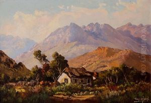A Cottage In The Mountains by Tinus de Jongh