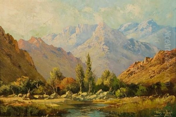 A Landscape With A Mountain Stream - view 1