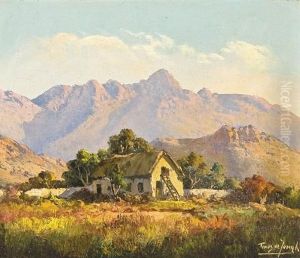 A Cottage In A Mountainous Landscape