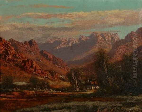 Cottages In A Mountainous Landscape - view 1