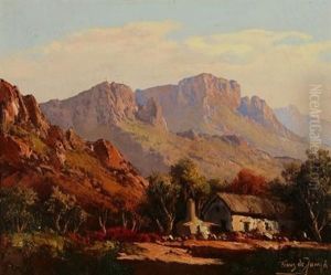 A Cottage In The Mountains by Tinus de Jongh