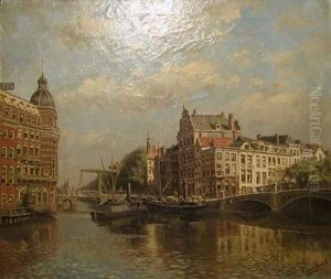 Barge In The Canal