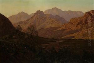A Mountainous Landscape by Tinus de Jongh