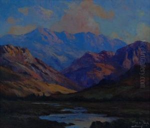 Sunset In The Mountains by Tinus de Jongh