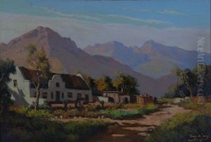 Homestead In The Mountains by Tinus de Jongh