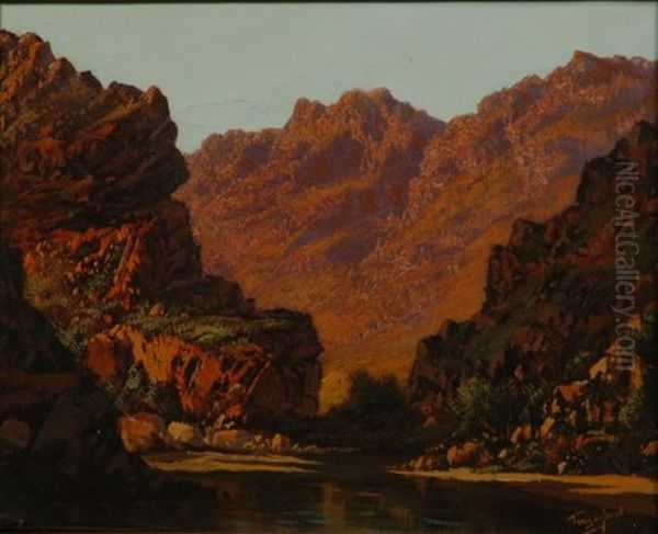 River, Trees And Mountains - view 1