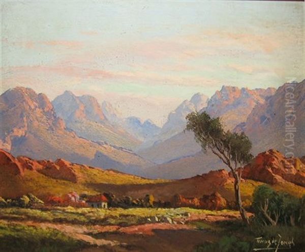 Cottage In A Vast Mountainous Landscape - view 1