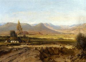Cottage In An Extensive Landscape by Tinus de Jongh