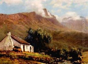 A Cottage In A Mountainous Landscape A Cottage In A Mountainous Landscape