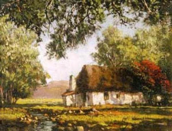 A Cottage By A Stream - view 1