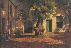 A Cape Courtyard by Tinus de Jongh