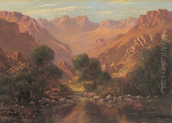 River In A Mountainous Valley - view 1