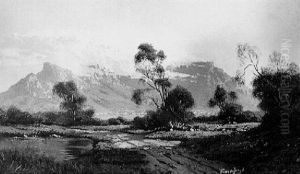 A View Of De Tafelberg, Cape Town by Tinus de Jongh