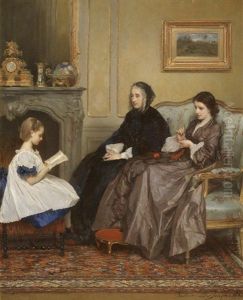 The Recital by Gustave Leonhard de Jonghe