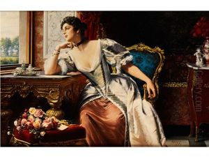 Gedanken Beim Verfassen Des Briefes by Gustave Leonhard de Jonghe
