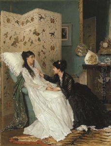 The Visit by Gustave Leonhard de Jonghe