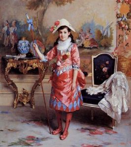 Departing For The Costume Ball by Gustave Leonhard de Jonghe