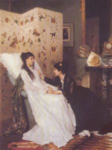 A Welcome Visitor by Gustave Leonhard de Jonghe