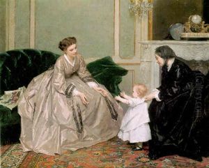The First Steps by Gustave Leonhard de Jonghe