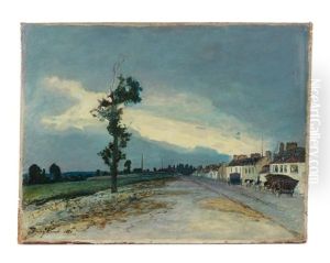 La Cote-saint-andre Par Temps Couvert by Johan Barthold Jongkind