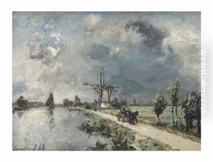 La Route Pres De Rotterdam, Effet De Pluie