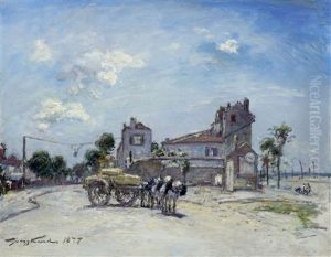 A Charenton Pres De Paris by Johan Barthold Jongkind