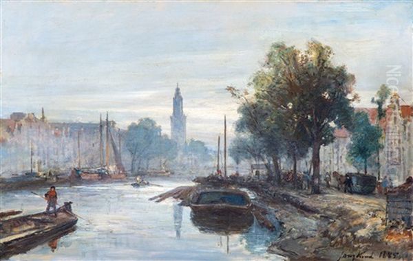 View On The Oude Schans With The Montelbaanstower In Amsterdam - view 1