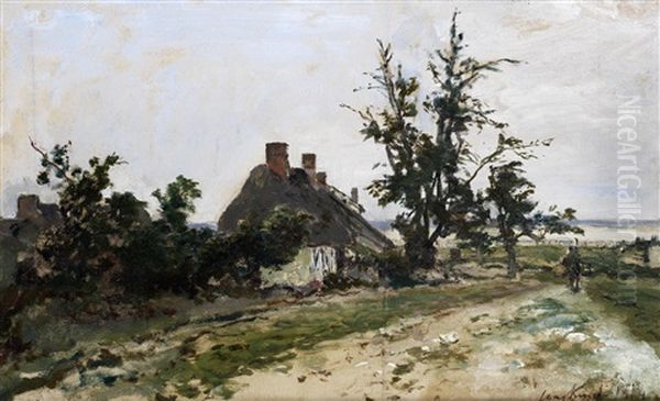 Chaumiere Dans Un Paysage - view 1