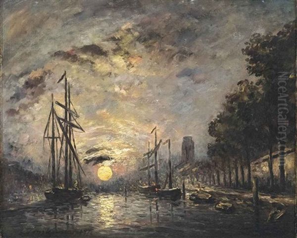 Clair De Lune Sur Un Canal, Dordrecht - view 1
