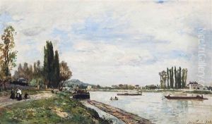 Vue De Meudon Du Pont De Sevres by Johan Barthold Jongkind