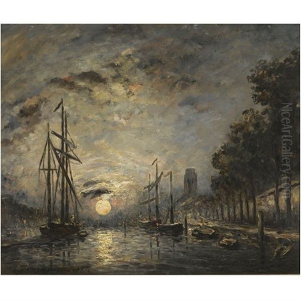Clair De Lune Sur Un Canal, Dordrecht - view 1