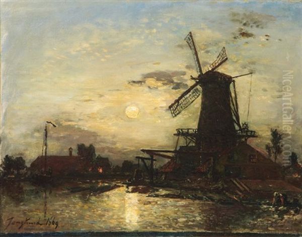 La Meuse Aux Environs De Rotterdam - view 1