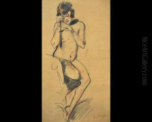 Female Nude by Henry Bataille
