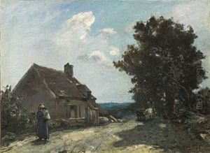 Saint-parize-le-chatel by Johan Barthold Jongkind